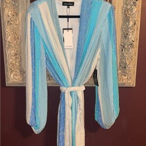 NWT Retrofete Gabrielle Sequin Robe Dress